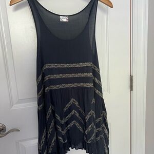 Free People lace ruffle tunic